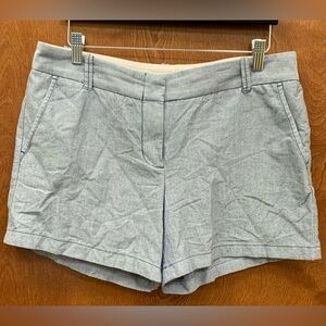 J Crew blue chambray cotton pocket shorts